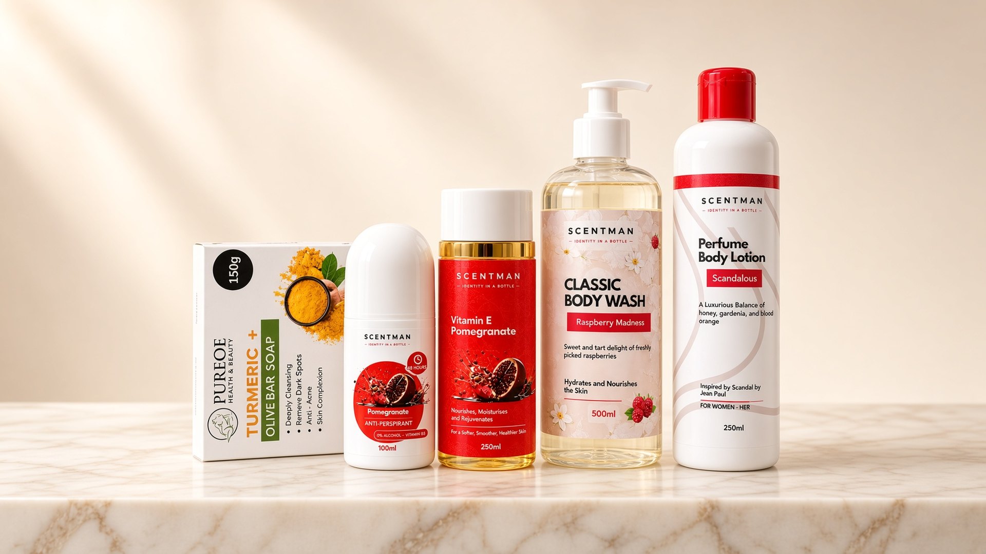 Scentman body care still life