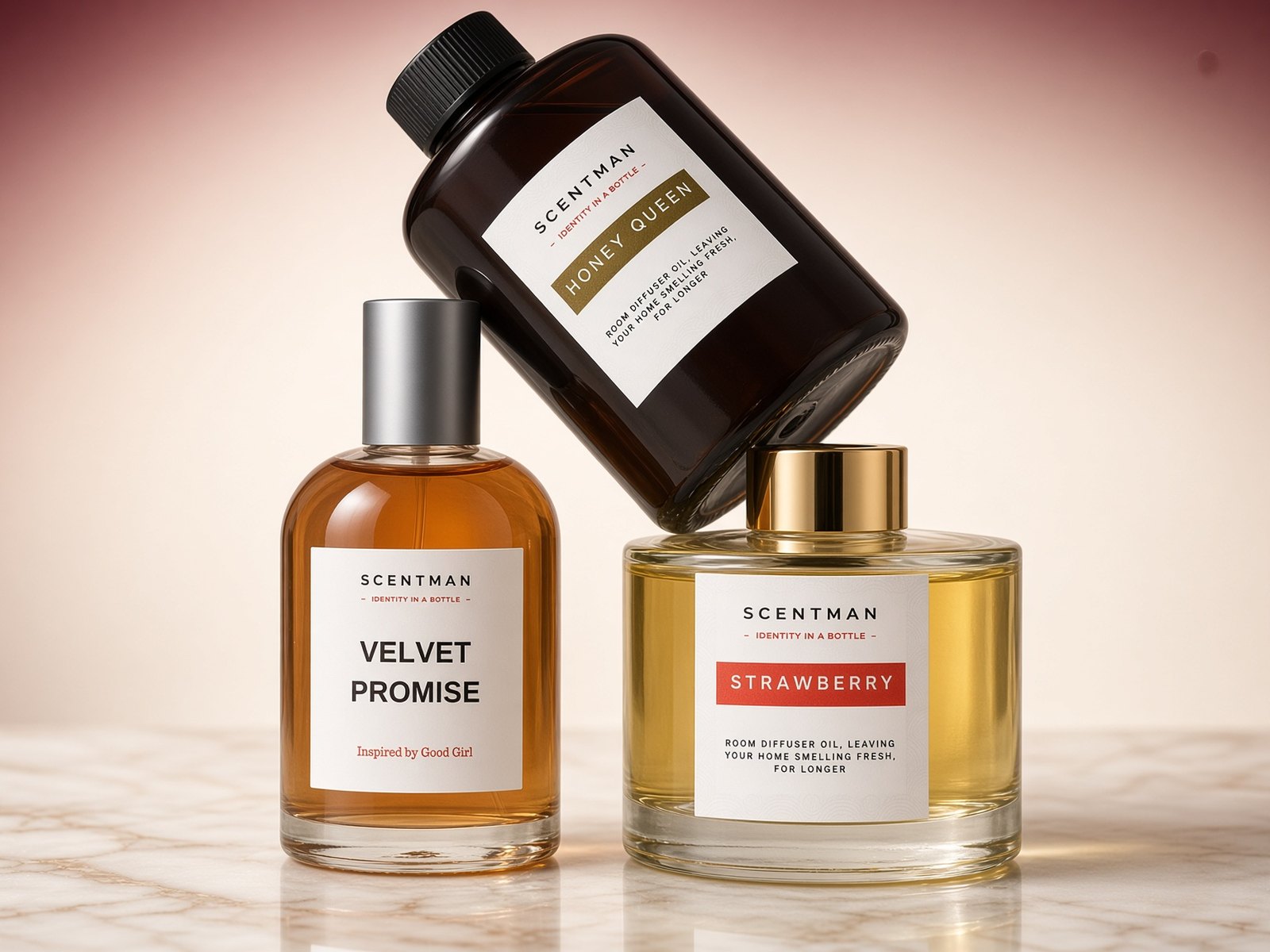 Scentman Honey Queen, Velvet Promise and Strawberry